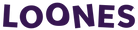 Purple 'LOONES' logo on a white background
